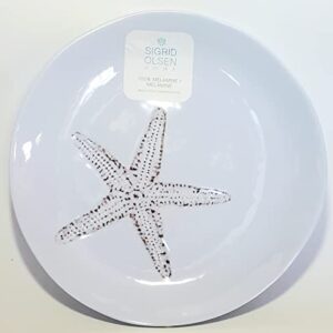 Sigrid Olsen Melamine Starfish Serving Platter White 11x11 inch