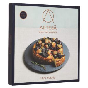 KitchenCraft Artesà Slate Lazy Susan Turntable Platter, 35 cm