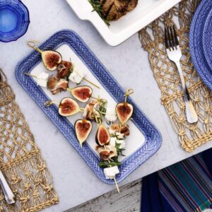 Juliska Le Panier White/Delft Blue Hostess Tray