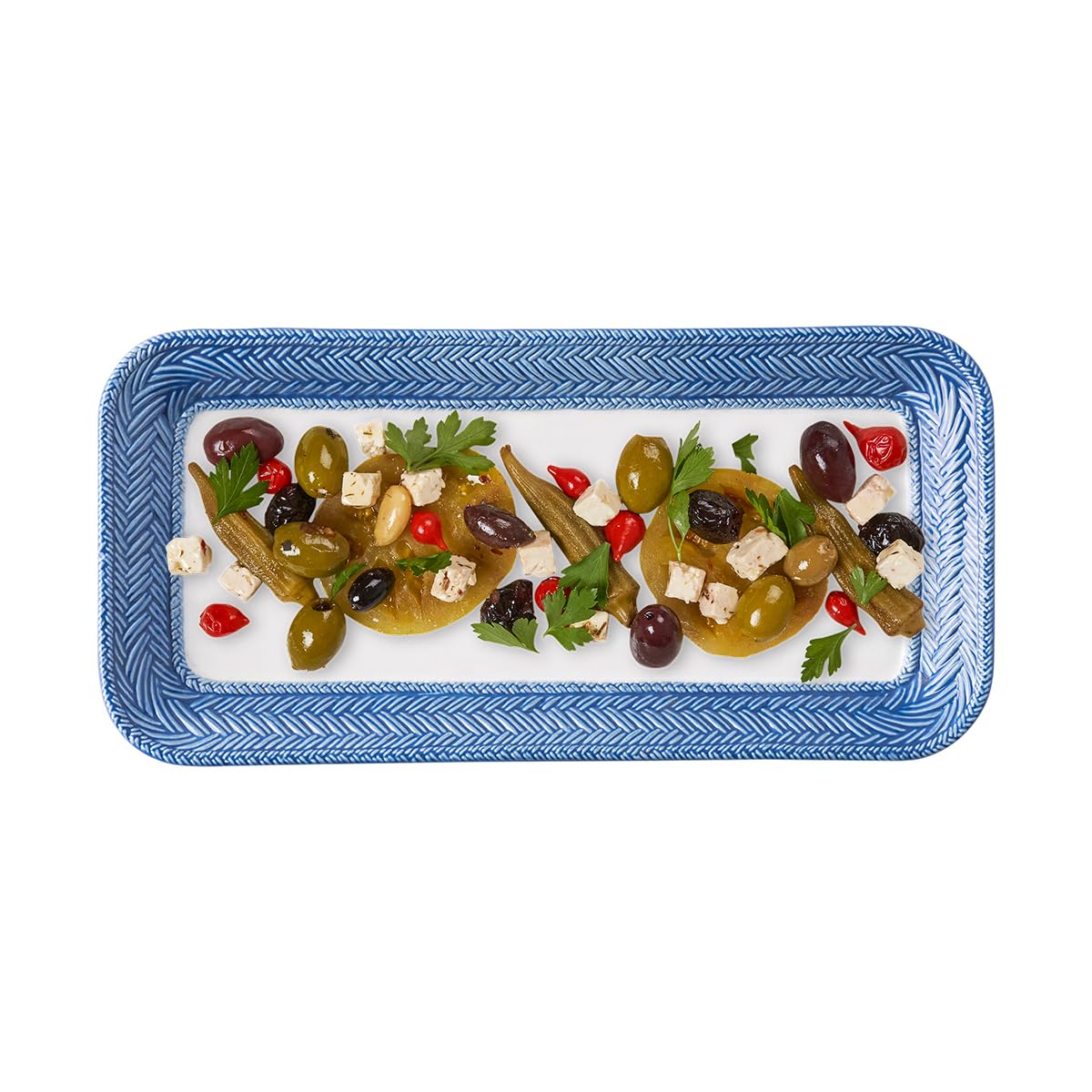 Juliska Le Panier White/Delft Blue Hostess Tray