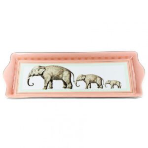 yvonne ellen vintage style sandwich and cake plates in fine bone china (elephant cake tray)