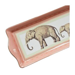 YVONNE ELLEN Vintage Style Sandwich and Cake Plates in Fine Bone China (Elephant Cake Tray)