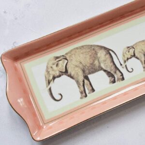 YVONNE ELLEN Vintage Style Sandwich and Cake Plates in Fine Bone China (Elephant Cake Tray)