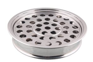 communion ware a holy wine serving tray - stainless steel (silver/mirror)