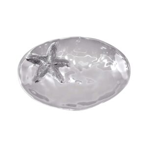 mariposa starfish small oval platter | | brillante | tableware | platters | recycled sandcast aluminum | handmade in mexico