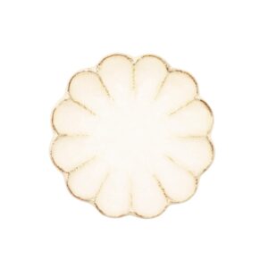 うつわ魯庵 Kaneko Kohei 555-0005 Mino Ware Plate, 5.5 inches (14 cm), Plate, White, Neriwa, Linker