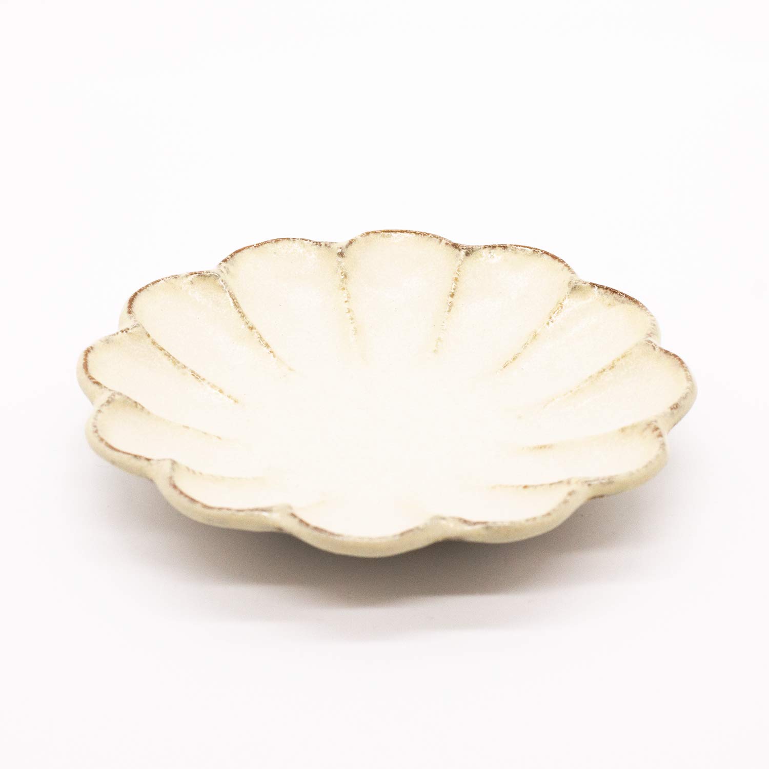 うつわ魯庵 Kaneko Kohei 555-0005 Mino Ware Plate, 5.5 inches (14 cm), Plate, White, Neriwa, Linker