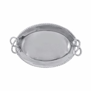 mariposa rope oval serving tray