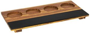 cal-mil 2064 write-on taster flights, 12" width x 6" depth x 0.5" height, crushed bamboo
