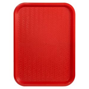 winco fast food tray, 10 by 14-inch, red