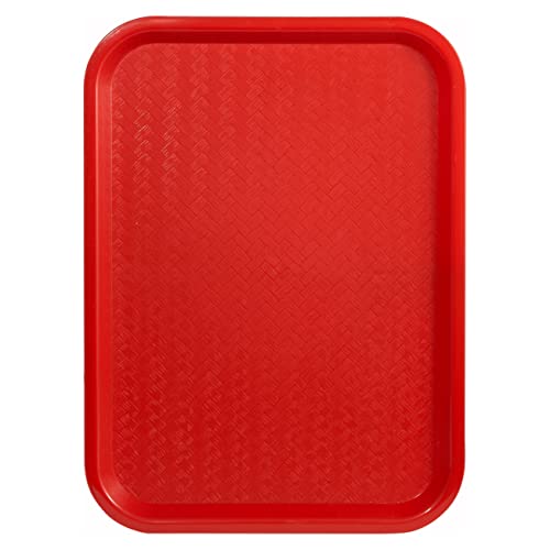 Winco Fast Food Tray, 10 by 14-Inch, Red