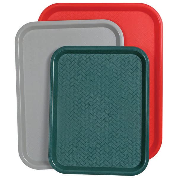 Winco Fast Food Tray, 10 by 14-Inch, Red