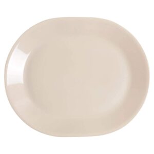 corelle livingware 12-1/4-inch serving platter, sandstone