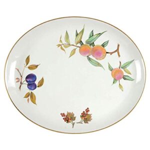 royal worcester evesham gold porcelain 15-by-12-inch oval platter