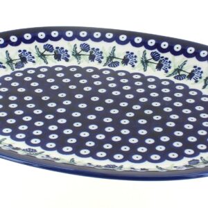 Blue Rose Polish Pottery Sweet Annie Large Serving Platter