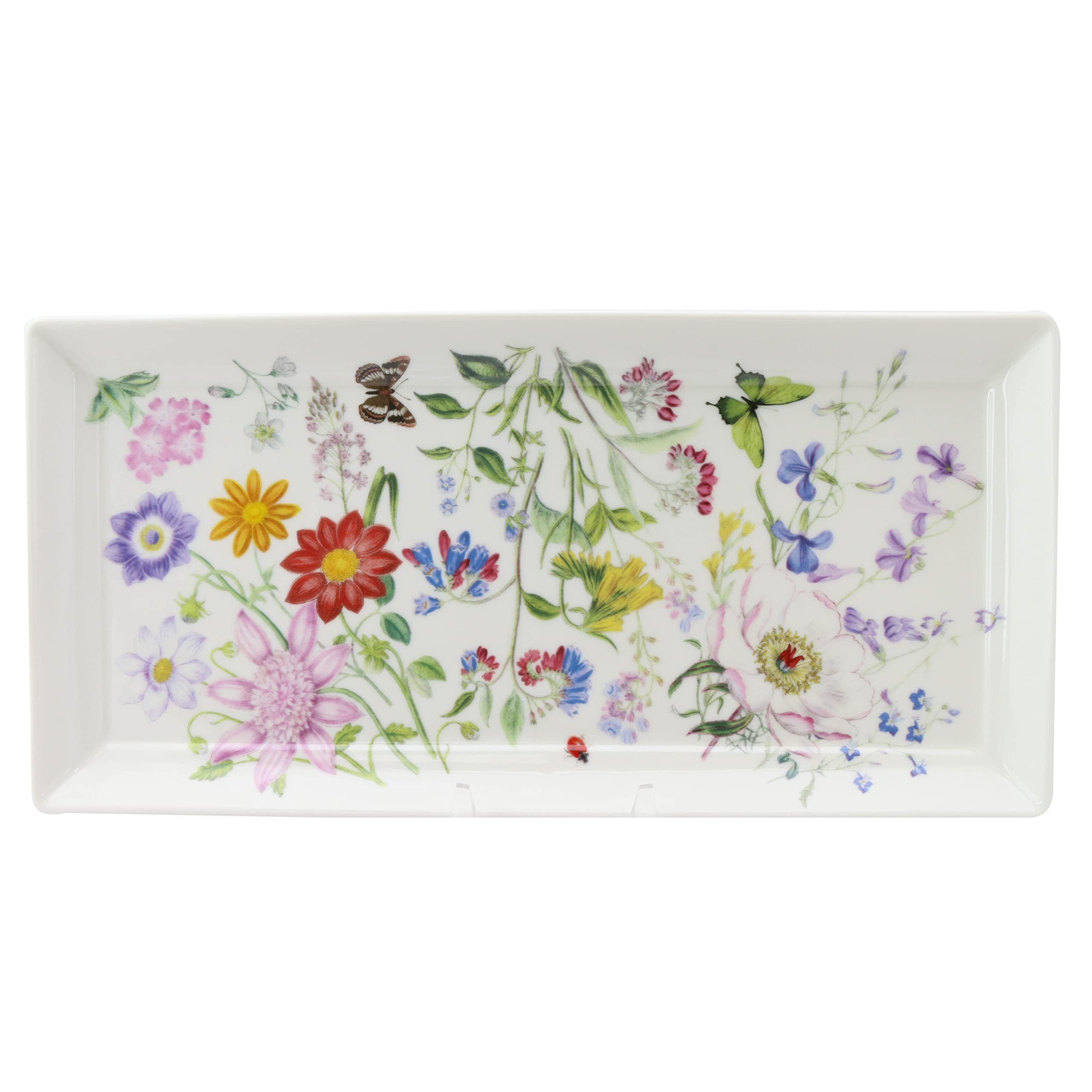 Gracie China Provence Meadow Serving/Sandwich Tray.10.5-Inch