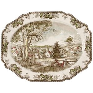 johnson brothers friendly village,the oval serving platter