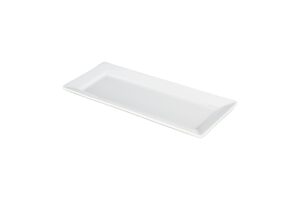 bia cordon rectangular 12.25" x 5" serving tray, set of 2, white