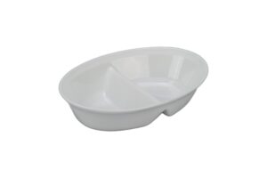 bia cordon bleu 10.5-inch divided oval server bowl, white