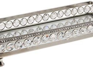 Heim Concept Tray with beaded crystals, 10.9 x 4.2 x 3 inches