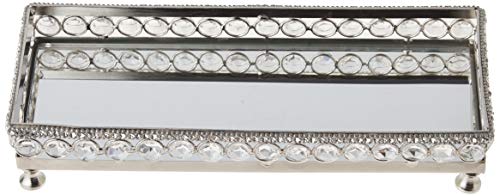 Heim Concept Tray with beaded crystals, 10.9 x 4.2 x 3 inches