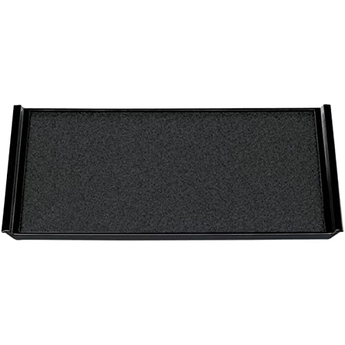 J-Kitchens Shaku 2 Flight Obon (Bon Tray Tray) N Black Cloth, Made in Japan