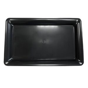 northwest enterprises - black heavy duty rectangular plastic tray