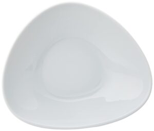 alessi colombina 5-3/4-inch by 5-inch by 10-1/4-inch serving bowl shallow, white porcelain, set of 6