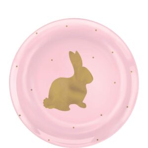 amscan easter coupe plastic plates - 7 1/2" | multi-color | pack of 20