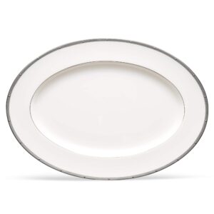 noritake rochelle platinum 16-inch oval platter