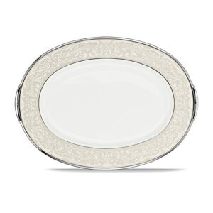 Noritake Silver Palace Oval Platter, 14-inches