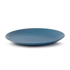 nambe orbit platter - aurora blue