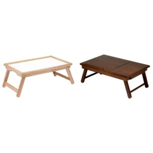winsome wood ventura bed tray (natural/wht) alden bed tray (walnut)