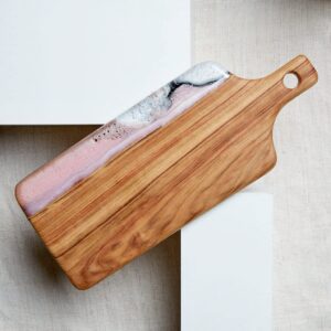 long resin serving board, personalised cheese board, engraved chopping board, gift for mother, gift for mum, mom, best friend birthday