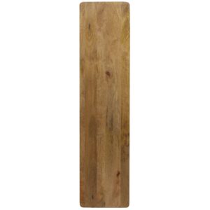 Fitz and Floyd Austin Craft Charcuterie Mango Wood Serving Board, 39-Inch, White