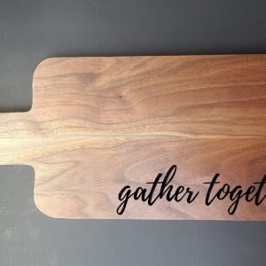 Personalized Natural Walnut Charcuterie Board Meat and Cheese Serving Tray Wedding Gift, Housewarming Gift,