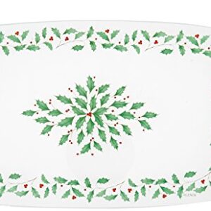 Lenox Holiday Glass Cheeseboard with Knife