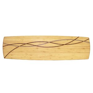 totally bamboo del mar extra large charcuterie board and cheese serving platter, 30" x 8.5"