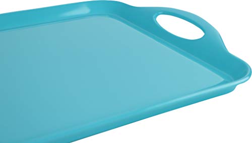 Calypso Basics by Reston Lloyd Melamine Rectangular Serving/Ottoman Tray with Handles