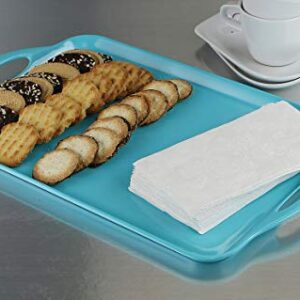 Calypso Basics by Reston Lloyd Melamine Rectangular Serving/Ottoman Tray with Handles