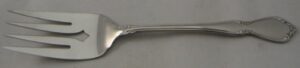 oneida chateau medium solid cold meat serving fork