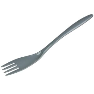 gourmac 12-inch melamine cooking & serving fork, gray