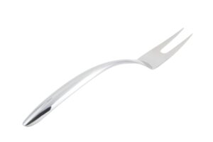 bon chef 9455 stainless steel ez use banquet serving fork with hollow cool handle, 14" length