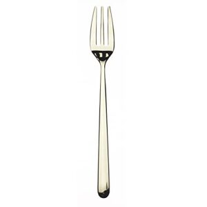 mepra linea champagne azc10991140 serving fork, [pack of 12], 19.1cm, silver polished, dishwasher safe tableware