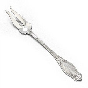 abbotsford by simpson, hall & miller, sterling pickle fork, monogram lw