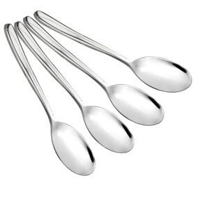 anbers 8 pieces large serving spoons, 9.45 inches, stainless steel catering serving spoons