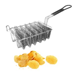 NC Taco Deep Shell Fryer Taco Holder Basket with Grip Handle, Practical, 4/6 Shells Optional - 6 Shells