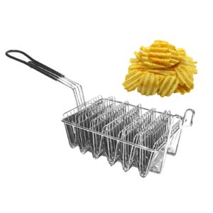 NC Taco Deep Shell Fryer Taco Holder Basket with Grip Handle, Practical, 4/6 Shells Optional - 6 Shells