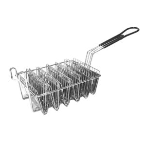 NC Taco Deep Shell Fryer Taco Holder Basket with Grip Handle, Practical, 4/6 Shells Optional - 6 Shells