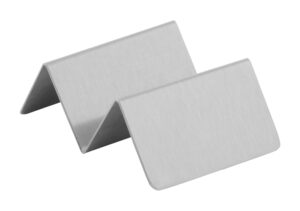 american metalcraft mtsh1 mini taco holders, 2" length x 2.85" width, silver